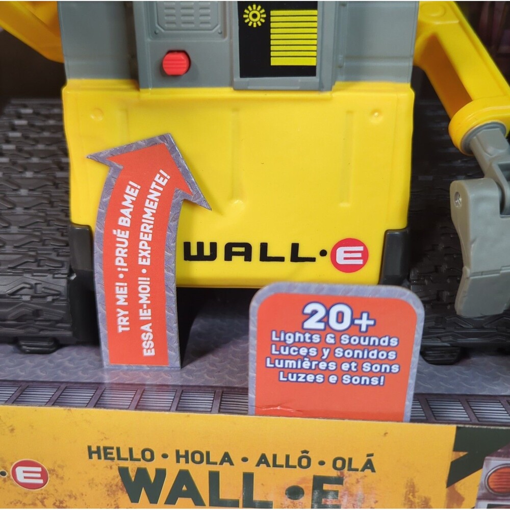 Disney/Pixar Hello Wall-E Remote Control Robot Lights/Sounds Mattel GPN30 NIB - Picture 2 of 9
